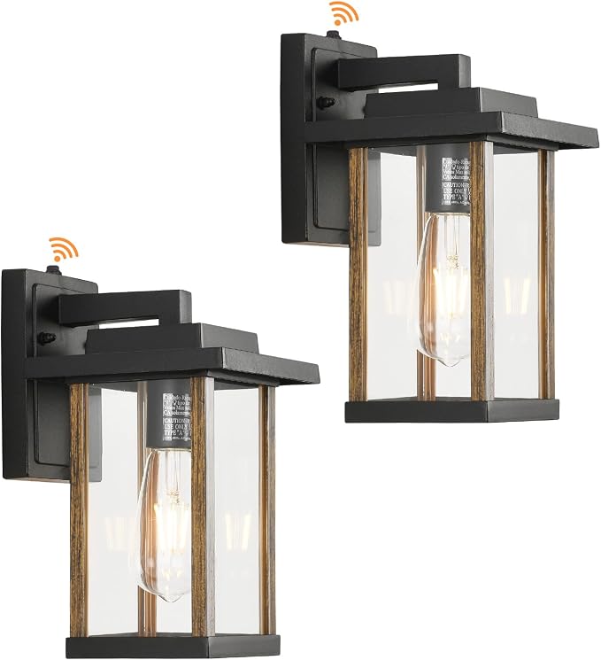 Outdoor Wall Sconce, Dusk to Dawn Outside Porch Light Fixtures, Anti-Rust - Image 8