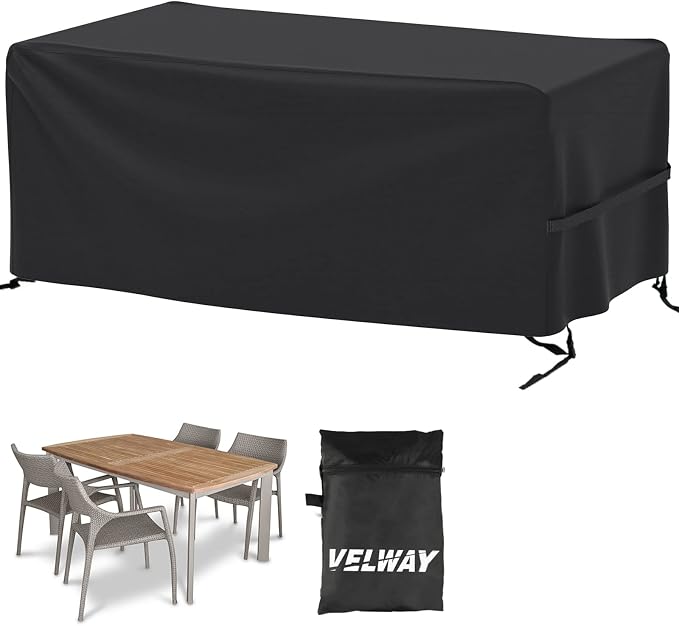 Velway Patio Furniture Cover Outdoor, Waterproof Rectangular Patio Table Chair by Velway