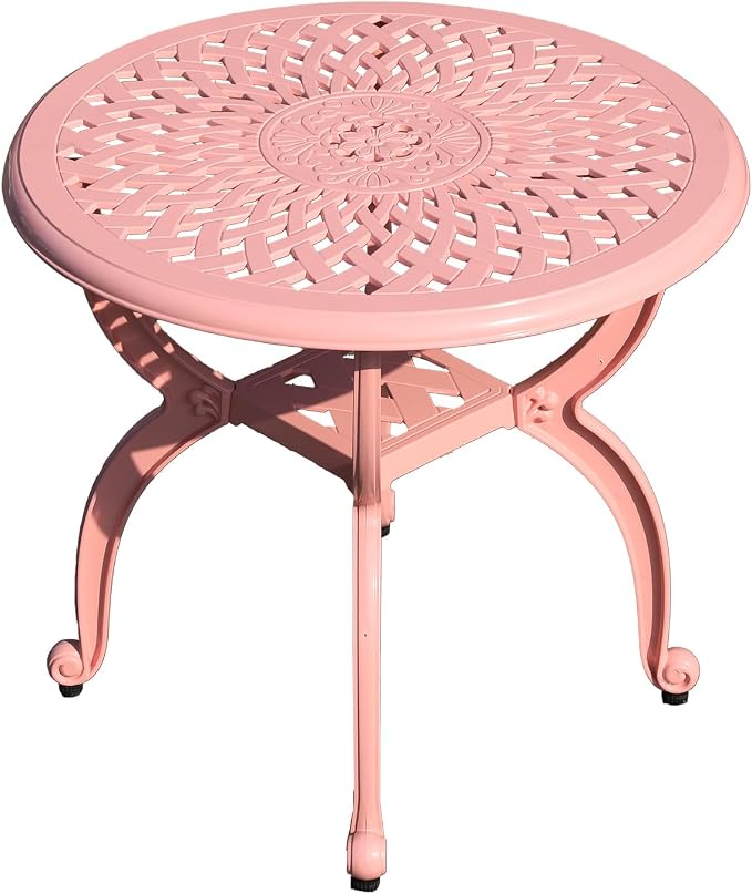 Cast Aluminum Outdoor Side Table, Small Patio Table, Outdoor Coffee Tables by Unknown