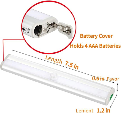 10LEDs Outdoor Sensor Step Light, 2 Pack RV Sensor LED Closet Light, Stick-On - Image 2