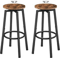HOOBRO Bar Stools, Swivel Bar Stools Set of 2, 24.9" Round Bar Chairs, Backless by HOOBRO