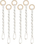 6 Pack Adjustable Macrame Plant Hanger Extenders Connectable Rope Hanging Plant by SUMERSHA