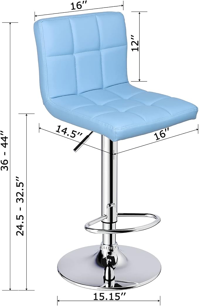 Leopard Bar Stools, Modern PU Leather Adjustable Swivel Bar Stool - Image 3