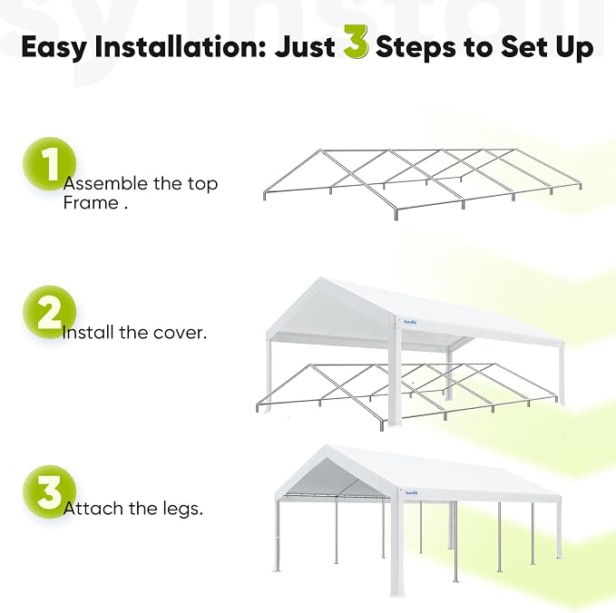 Quictent Party Tent Heavy Duty Outdoor Canopy Tent Wedding Event Shelter BBQ - Image 9