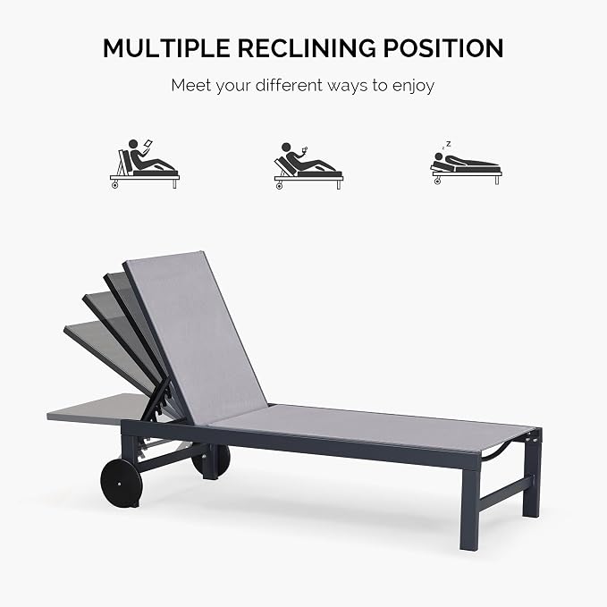 PURPLE LEAF Outdoor Chaise Lounge - Image 5