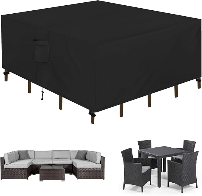 Easy-Going Square Patio Furniture Cover Waterproof Outdoor Dining Table and by Easy-Going