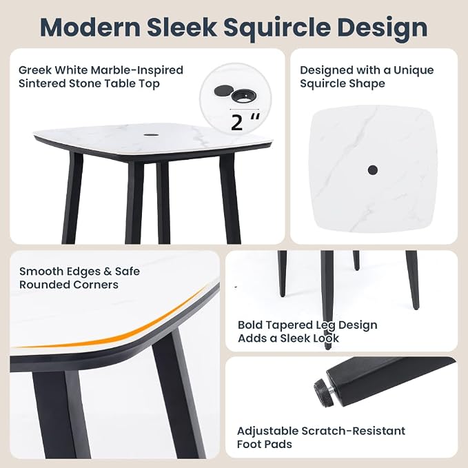 Modern Outdoor Bar Set with Sintered Stone Table - Image 4