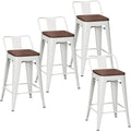 Changjie Furniture 30 Inch Bar Stools Set of 4 Industrial Metal Barstools Bar by ALISH