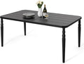 NUU GARDEN Weather-Resistant Outdoor 61” x 37” Rectangle Metal Dining Table by NUUGARDENCORPORATION