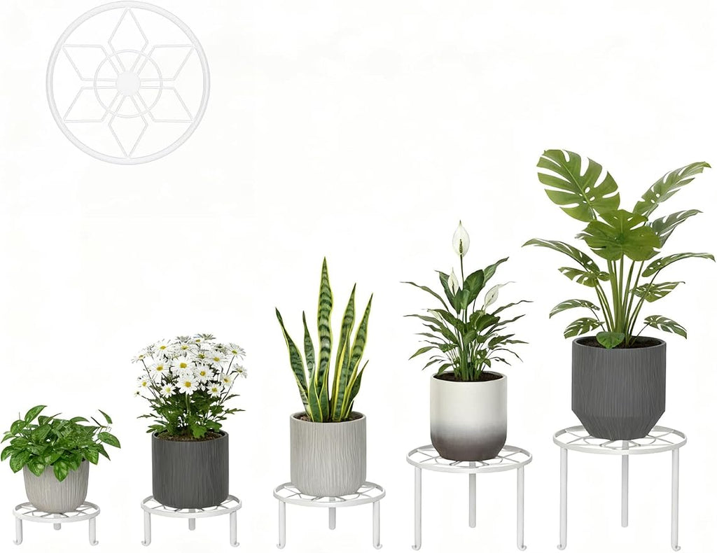 5-Pack Metal Plant Stand for Heavy Potted Plant for Home Indoor and Outdoor - Image 2