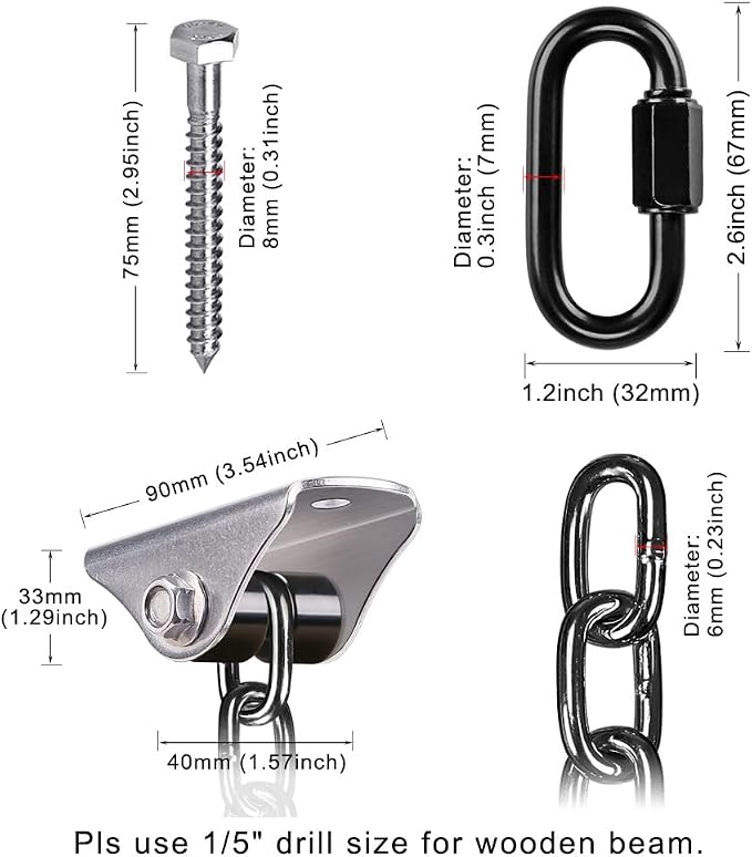 BeneLabel Porch Swing Hanging Kit - Image 7