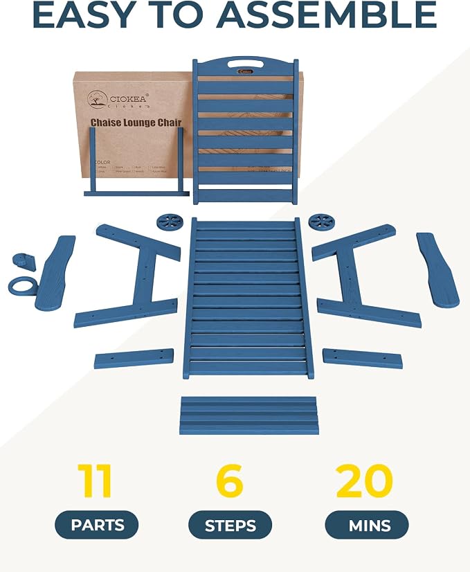 Ciokea Lounge Chair Outdoor, Oversized Chaise Lounge Chair - Image 7