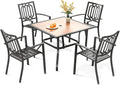 PHI VILLA 5 Piece Outdoor Dining Set by PHIVILLAThepioneerofcomfortablehouseholdsupplies