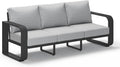 Aluminum Outdoor Patio Couch, 3 Seats Oversized Patio Sofa by Oasbira