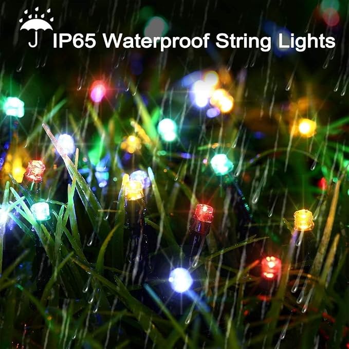 Joomer Solar Christmas Lights, 2 Pack Total 144 FT 400 LED 8 Modes Waterproof - Image 4