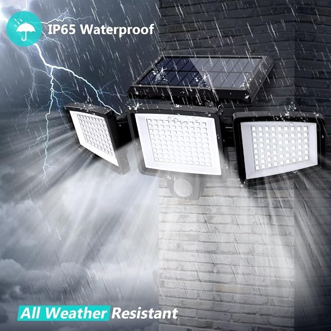 Tuffenough Solar Outdoor Lights 2500LM 210 LED Security Lights - Image 7