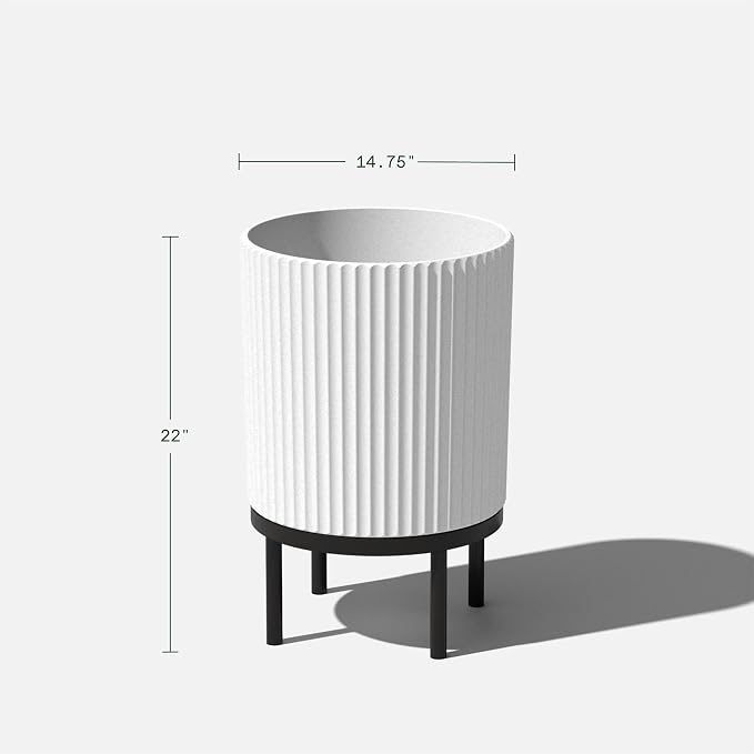 Veradek Demi Series Round Planter w/Stand - Image 2