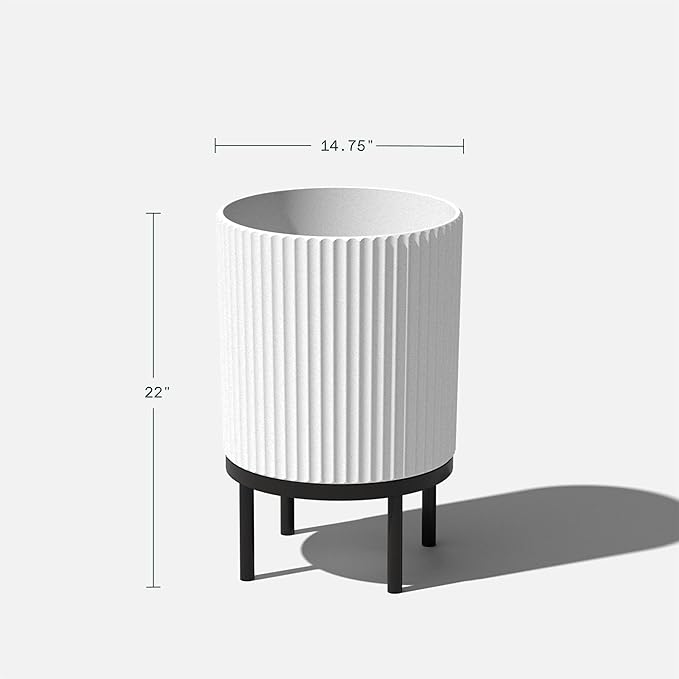 Veradek Demi Series Round Planter w/ Stand - Image 2