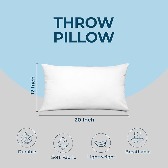 Utopia Bedding Throw Pillows – 12 x 20 Inches Down Alternative Pillows - Image 4