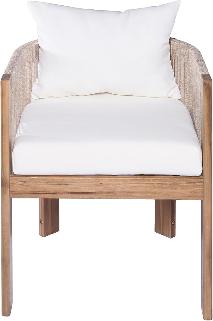 Christopher Knight Home Kclent Patio Acacia Wood Dining Set - Image 8