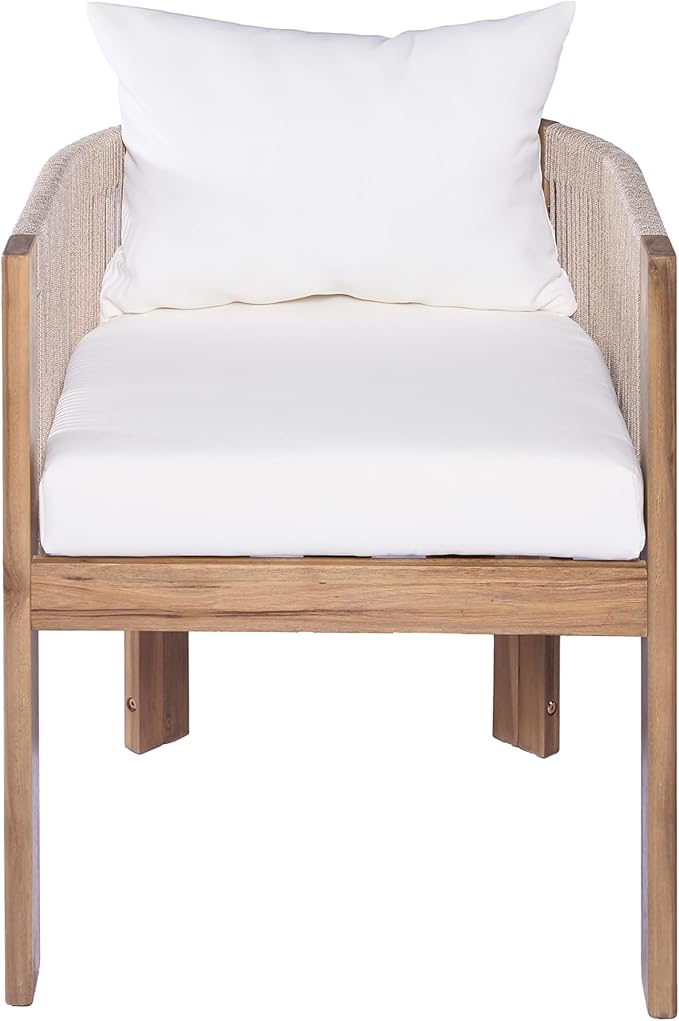Christopher Knight Home Matera Dining Chair Set of 2, Acacia Wood Outdoor - Image 8