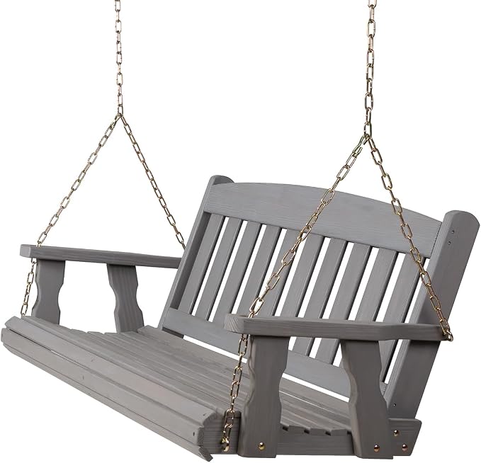 Amish Heavy Duty 800 Lb Mission Treated Porch Swing - Image 2