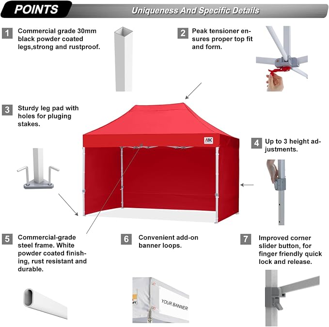 ABCCANOPY Easy Pop Up Canopy Tent - Image 2