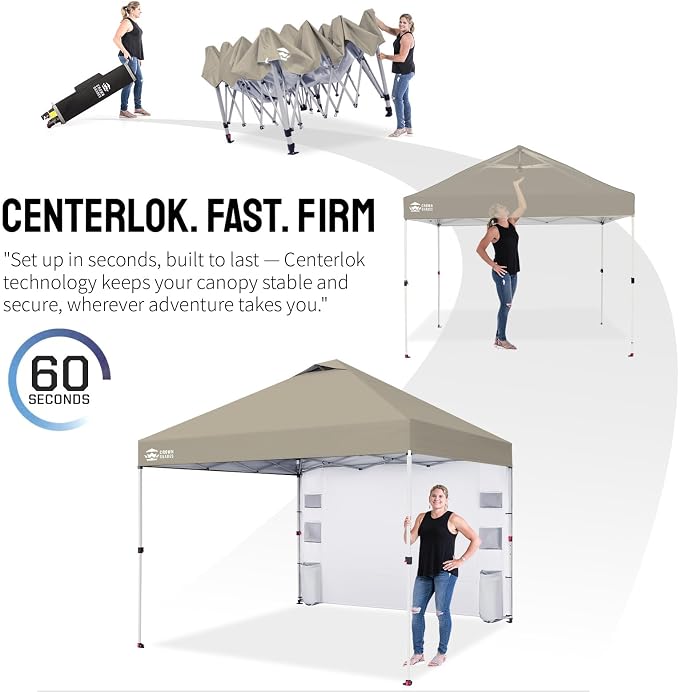 CROWN SHADES Canopy Tent 10x10 Pop Up Canopy Outdoor Shade - Image 6