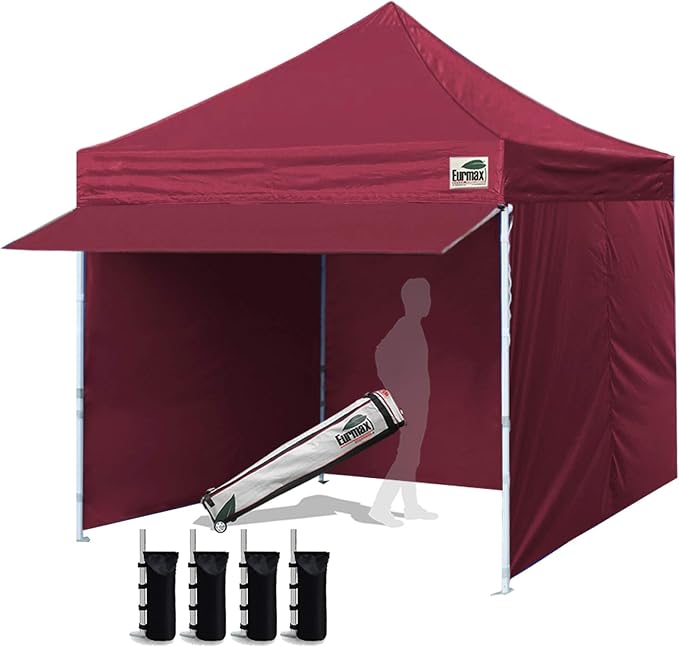 Eurmax USA 10 x 10 Pop up Canopy Commercial Tent Outdoor Party Canopies by Eurmax