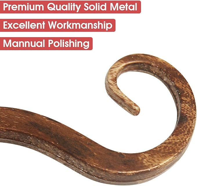 Jardim 2 Pack 6 Inch Premium Decorative Metal Iron Wall Hook, Indoor Outdoor - Image 5
