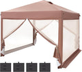 PHI VILLA 10 x 10 Pop Up Canopy Tent by PHIVILLAThepioneerofcomfortablehouseholdsupplies