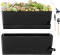 Self Watering Pots for Indoor Plants 17 Inches Window Boxes Planters by KvyusFlourish