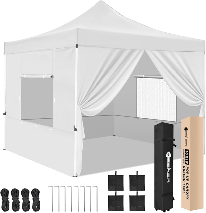 Yesker 10x10 Pop Up Canopy Tent by YESKER