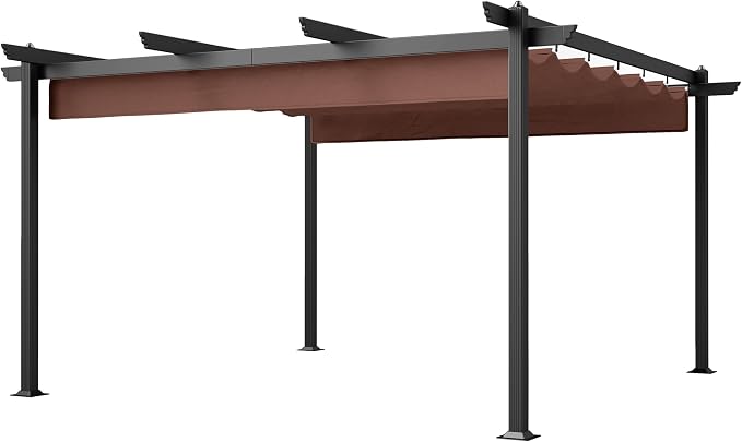 Outsunny 13' x 13' Retractable Pergola Canopy by Outsunny