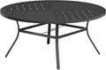VICLLAX Round Patio Table with Adjustable Umbrella Hole by HOME