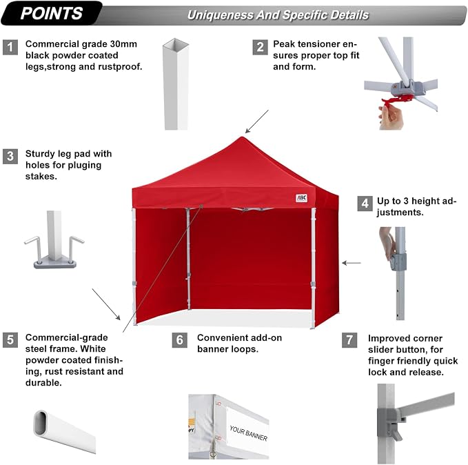 ABCCANOPY Easy Pop Up Canopy Tent - Image 2