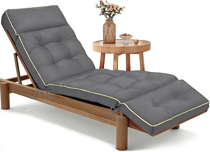 MAGIC ELEPHANT Chaise Lounge Cushion Outdoor, Memory Foam Replacement Patio by Magicelephant
