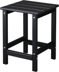 Beach Outdoor Side Table with 2 Layer Storage, Plastic Waterproof and UV by Volowoo