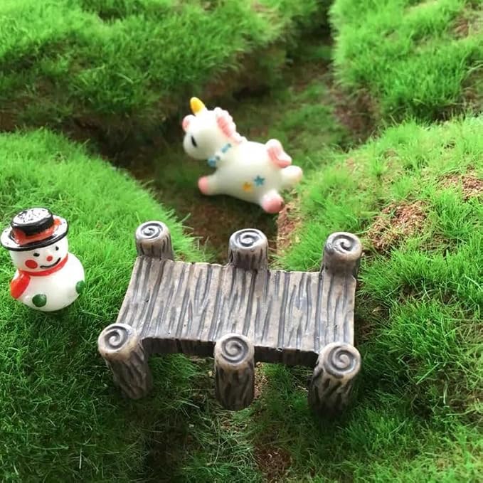 Miniature Bridge Model Decor 10Pcs Wooden Retro Garden Ornaments - Image 8