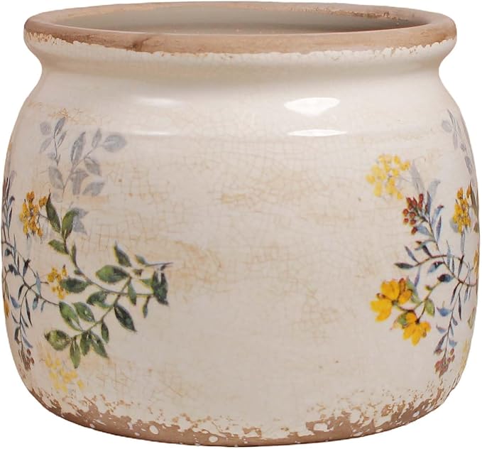 Pots for Plant, Cottage Rustic Clay Ceramic Tabletop Flower Pots, 6.29'' Plant - Image 2