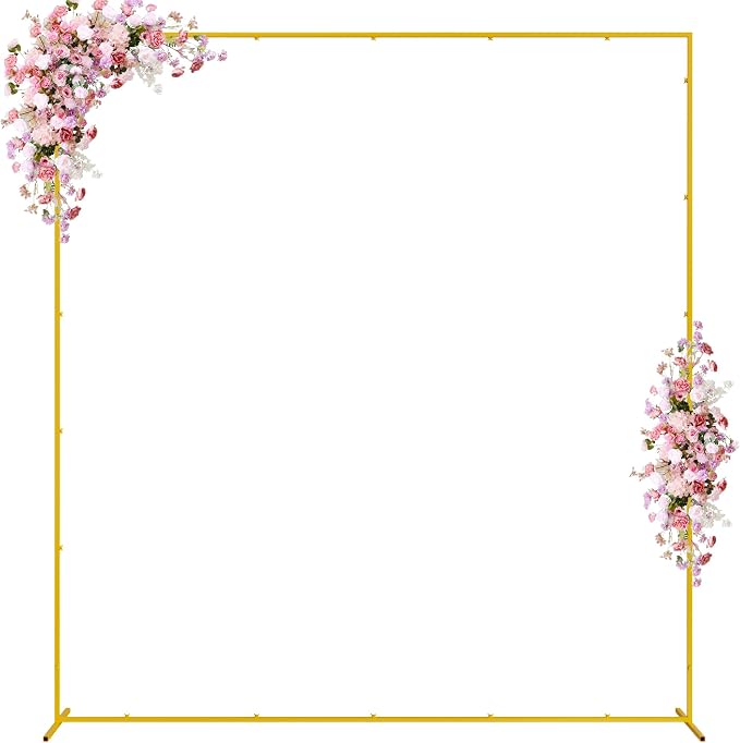 Wokceer Wedding Arch Backdrop Stand Square 7.2 x 6.6 FT Wedding Arches by Wokceer