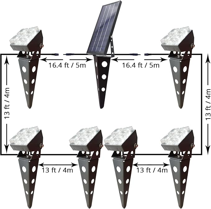 Solar Spot Lights Outdoor Waterproof IP65 Landscape Spotlights - Image 3