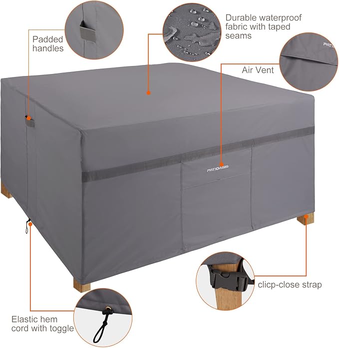 Covers Ultimate Grey Square Outdoor Table - Image 4