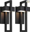 LamQee Outdoor Wall Lights Modern Exterior Lighting Fixtures, 3000K Integrated by LamQeeLights