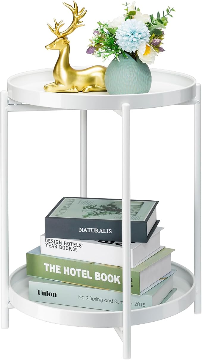 Danpinera 2 Tier Metal Side Table by danpinera
