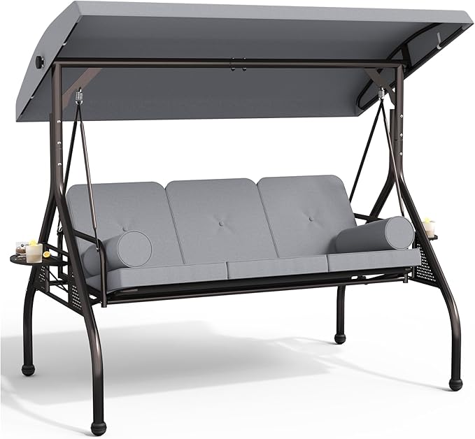 Oakcloud 3-Seat Outdoor Porch Swing by OckcloudPatioFurniture