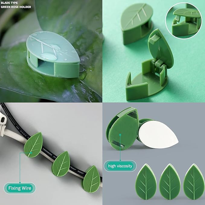 100 Pcs Plant Climbing Wall Fixture Clips Self-Adhesive Hook Vines Traction - Image 5