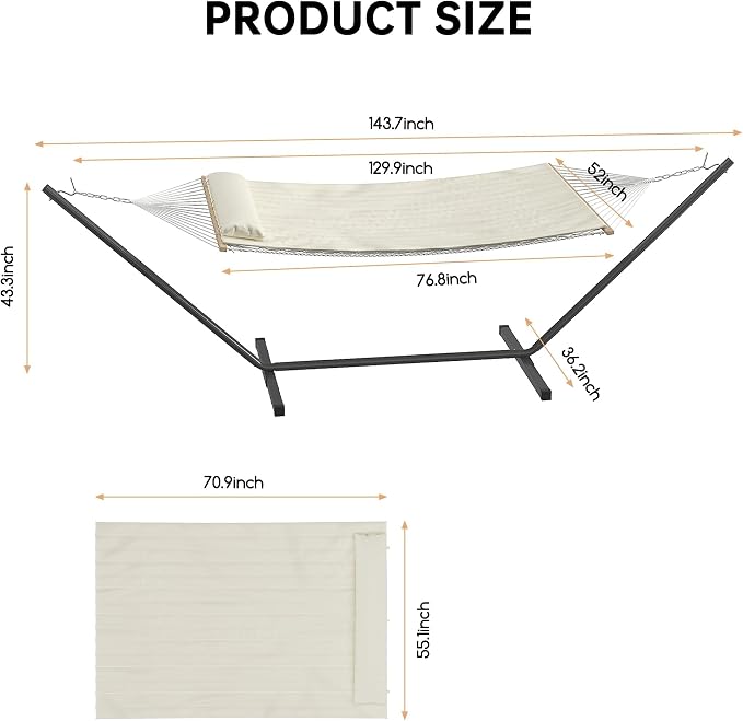 Heavy Duty 2 Person Double Hammock - Image 8