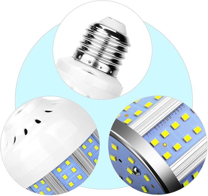 2 Pack 280W Equivalent LED Corn Light Bulb, 4000 Lumen 6500K Cool White - Image 4