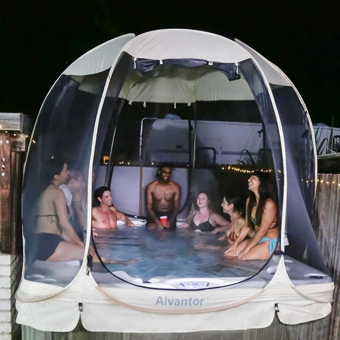 Alvantor® Screen House Gazebo, Pop Up Igloo Screened Canopy Tent - Image 7
